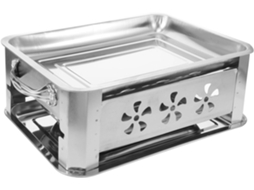 Bandeja De Aço Inoxidável Para Buffet, Bandeja Retangular Para Buffet, Bandeja Para Refeitório, Suporte De Armazenamento, Grelha Gokoco