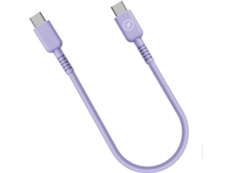 Cabo MUVIT USB-C a USB-C (3A/60W 0.2M Lavanda)