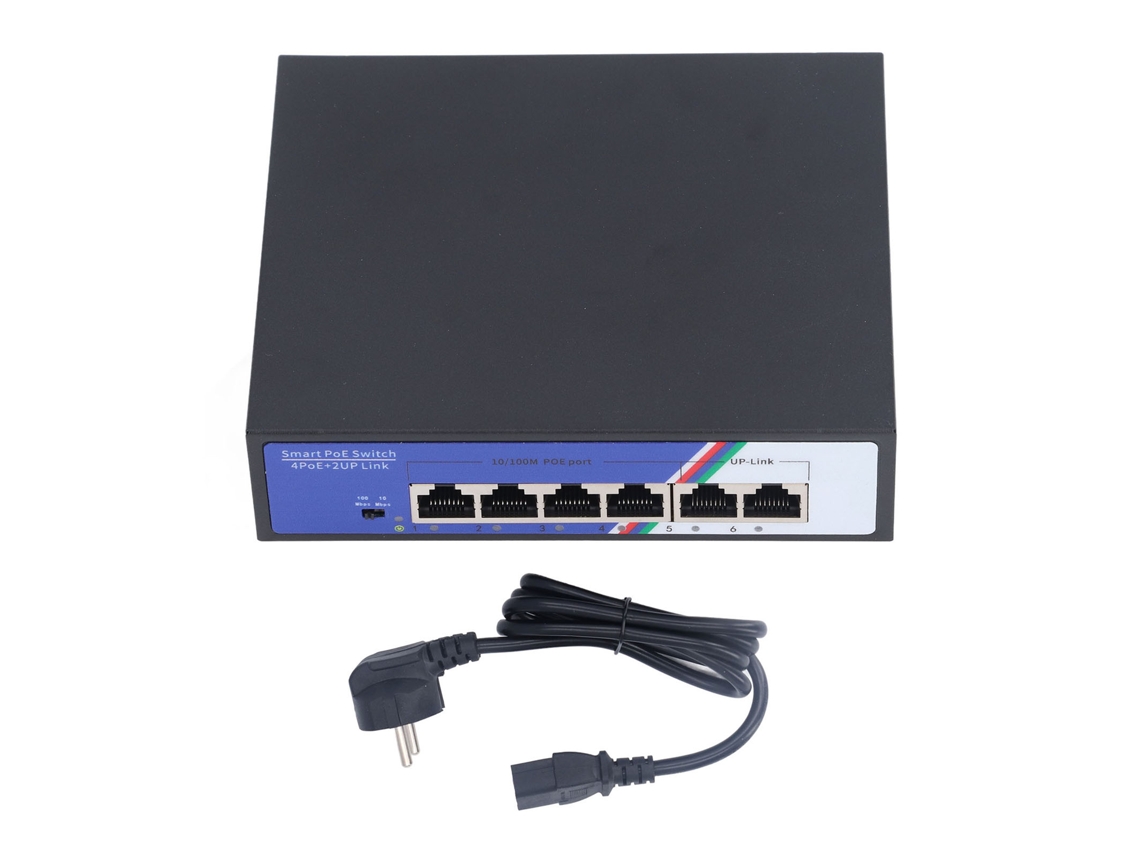 Switch Poe 6 Puertos 1.2gbps No Administrado Metal Plug And Play Eu
