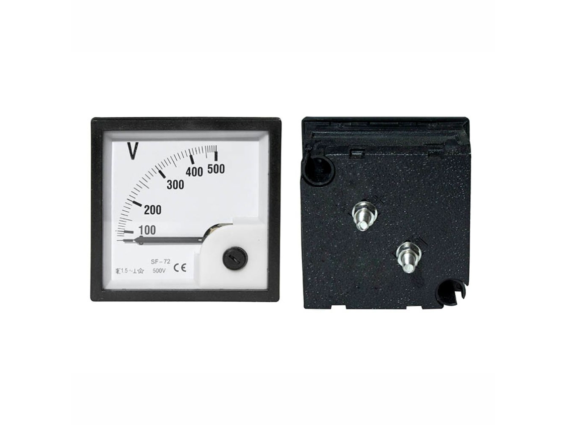Voltímetro Analógico de Painel 500v Dc DIV