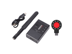 Detector De Câmeras E Sinais Sem Fio Kit Ferramenta De Detecção Gps Rf Preto
