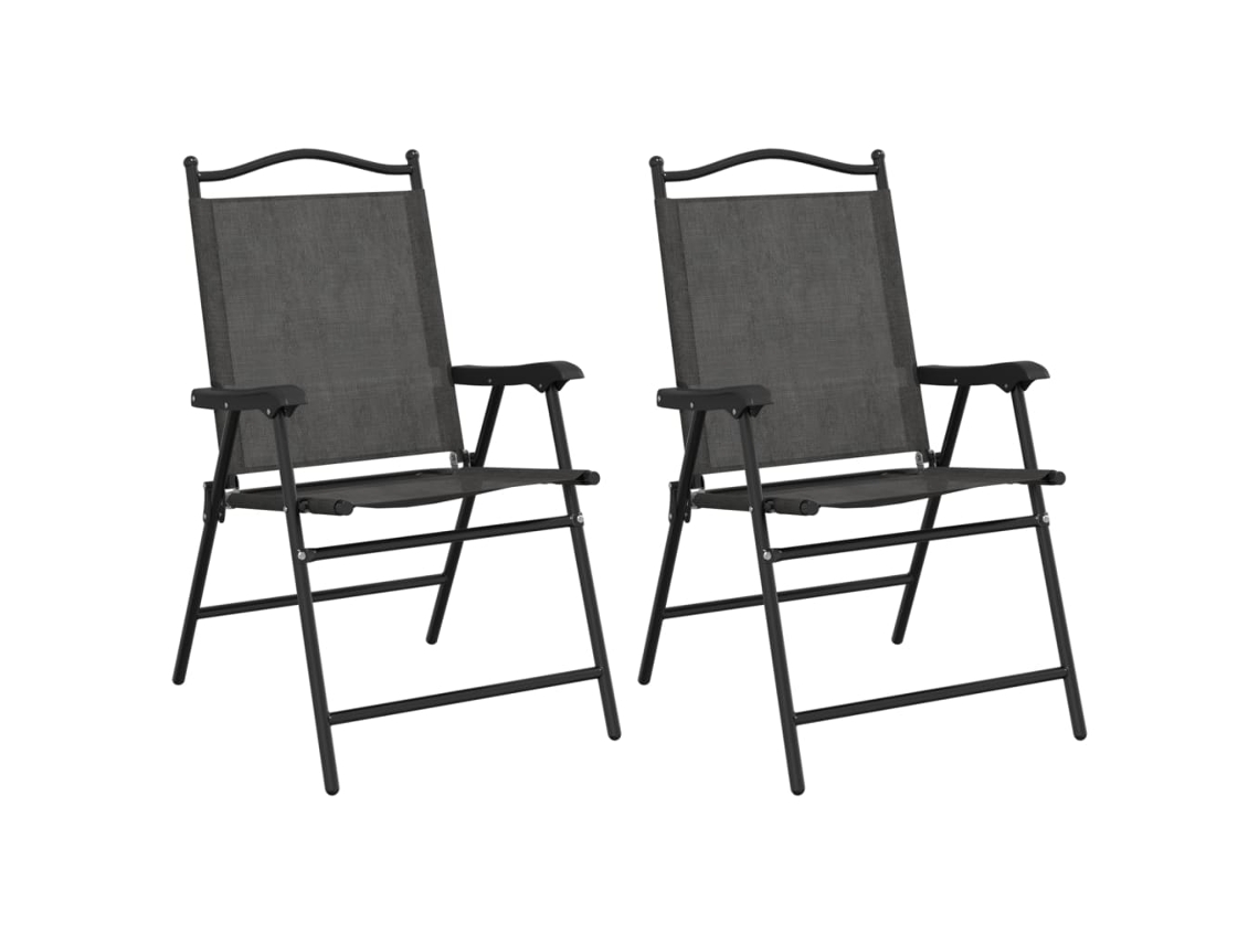 Folding Chair, Folding Chairs Vidaxl Cinzeto Aço (n/a)