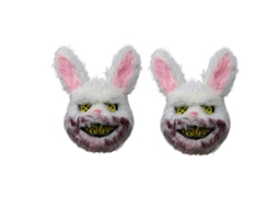 2 Peças de Máscara de Coelho Assustador para Decorações de Halloween ALLINLESS