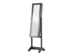 Espelho Suporte para Jóias Cinzento Madeira MDF (36 x 140 x 36,5 cm)