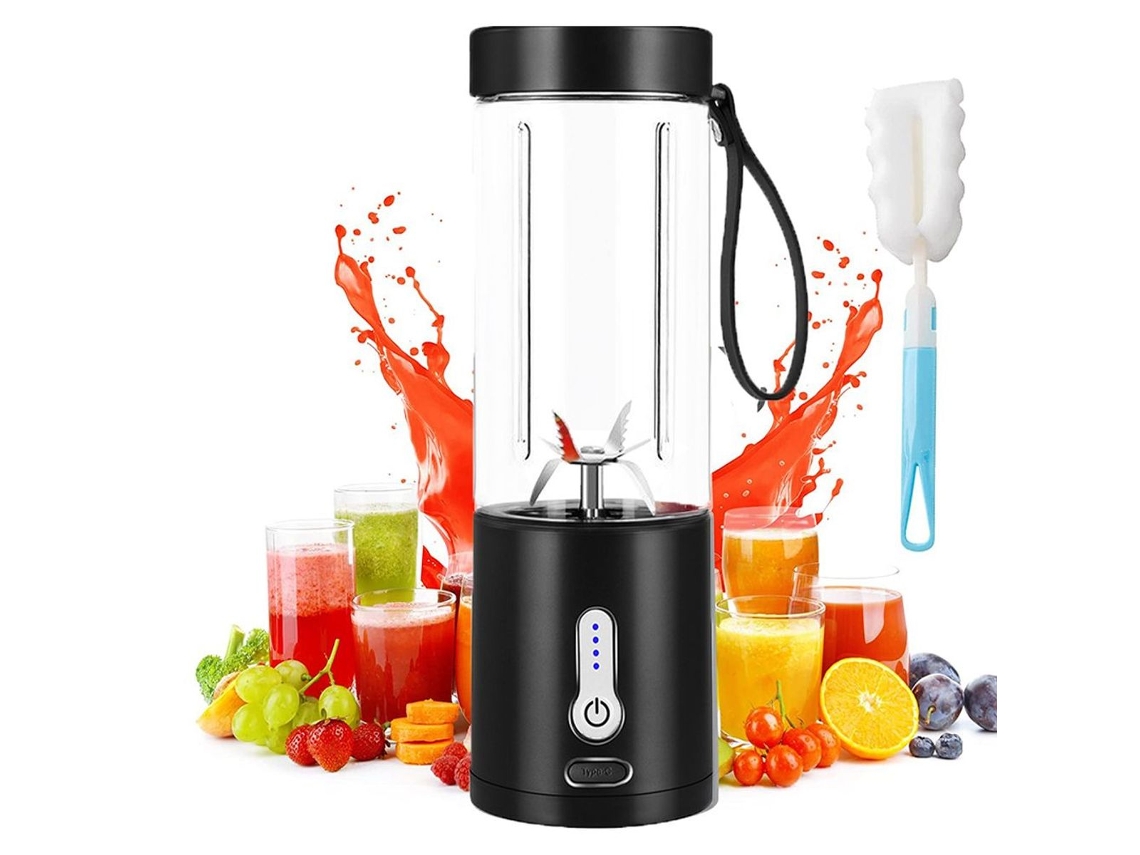 Liquidificador Portátil Para Smoothies E Shakes, Liquidificador Pessoal Cokunst 530ml Com Wiede Klb Slowmoose