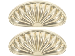 Conjunto De 2 Puxadores Genéricos Em Latão Dourado Para Móveis, Design Antigo, Fáceis De Instalar, Ideais Para Cozinha E