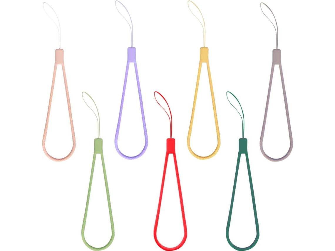 Conjunto De 7 Pulseiras Curtas Trançadas De Silicone Para Celular