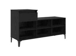 Armário de Sapatos com Gaveta MAISON EXCLUSIVE em Carvalho Preto (102x36x60 cm)