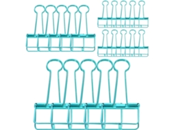 Amosfun 20 Clips de Papel Multifuncionais Grandes em Aço Inoxidável para Mesa e Escola, Pacote Versátil com 20 Unidades