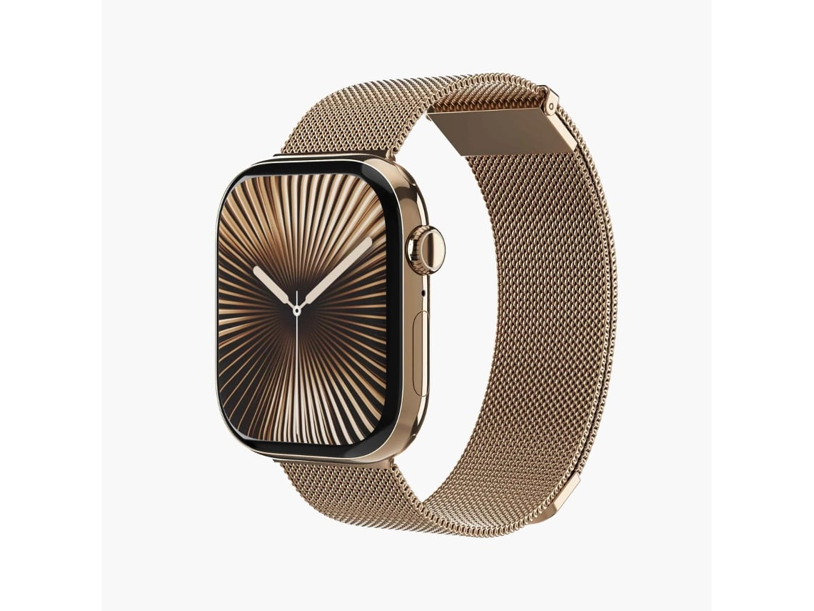 Bracelete VONMÄHLEN Milanese Loop 2 para Apple Watch 44-49 mm (Sunset Gold)
