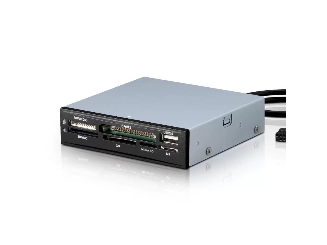 Leitor De Cartões Interno Resistente, 3.5", Usb 2.0, Compatível Com Cf/sd/ms/xd/m2