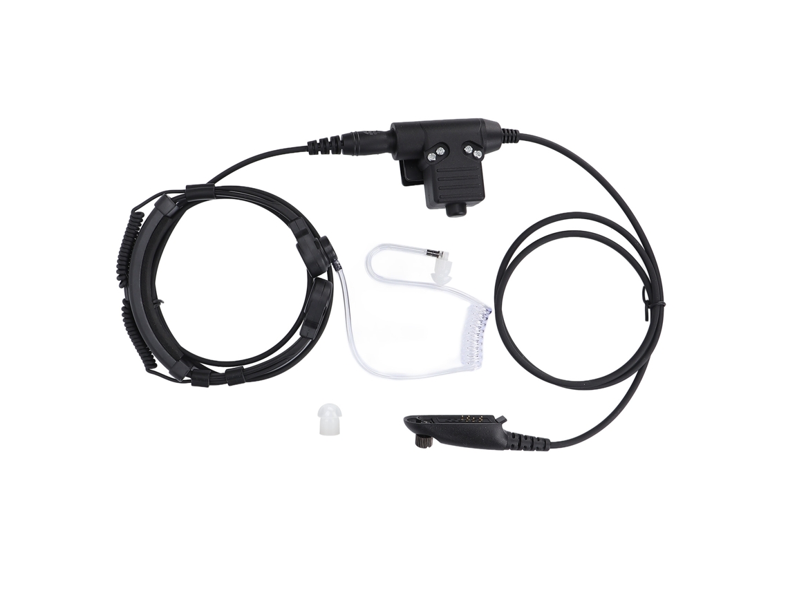 Fone de condução a ar EOOCOO para rádios comunicadores com PTT