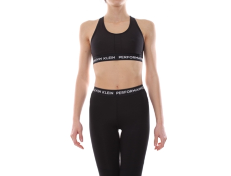 Top De Mulher Para Desporto Ck Performance Canotte Racerback Bra Poliéster Preto (s)