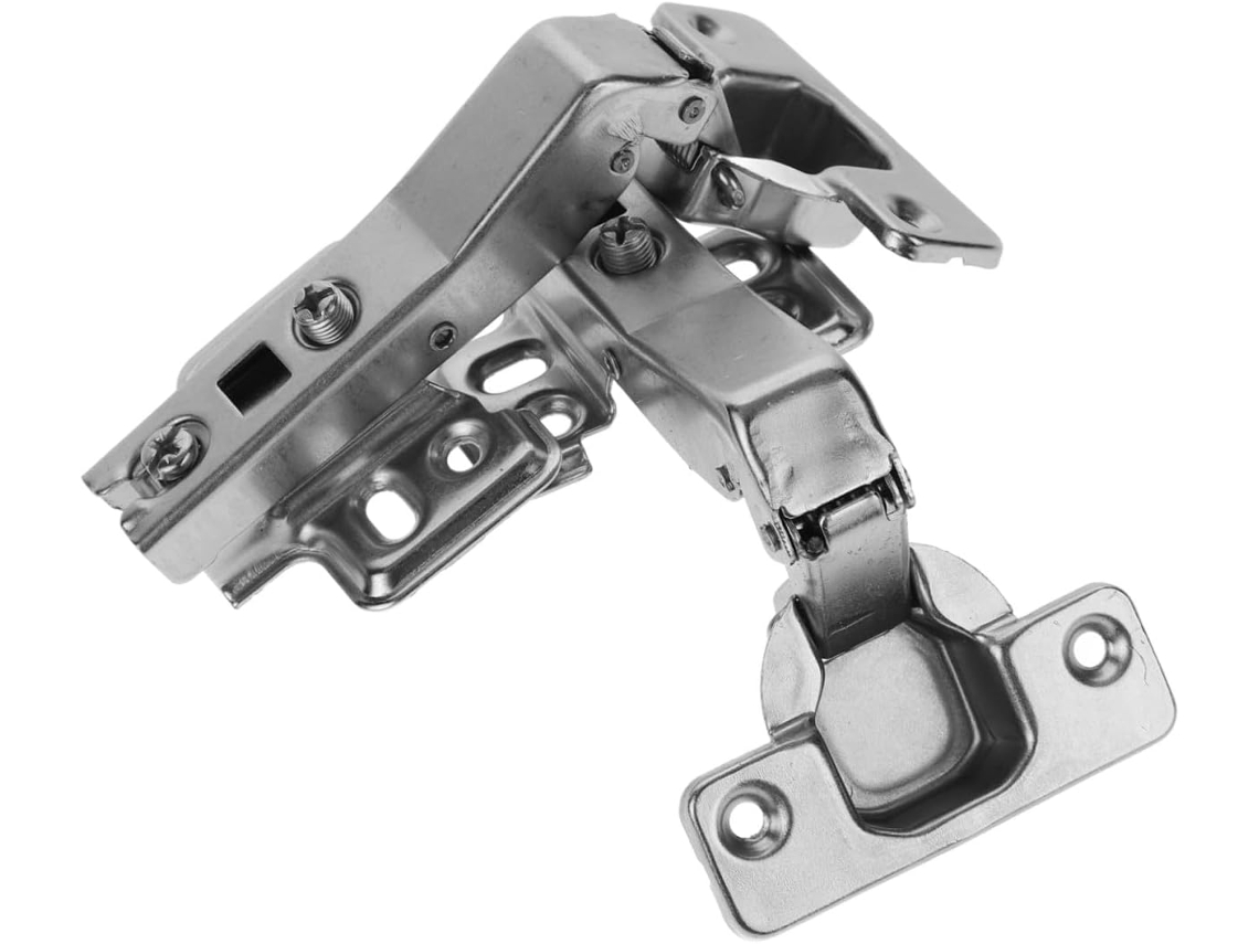 Conjunto De 2 Dobradiças Metal Reforçadas Para Armários, Com Fechamento Suave De 45 Graus, Em Aço Laminado A Frio