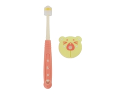 Primerox escova de Dentes Infantil 360 Graus Cerdas Macias Massagem Brinquedo de Dentição
