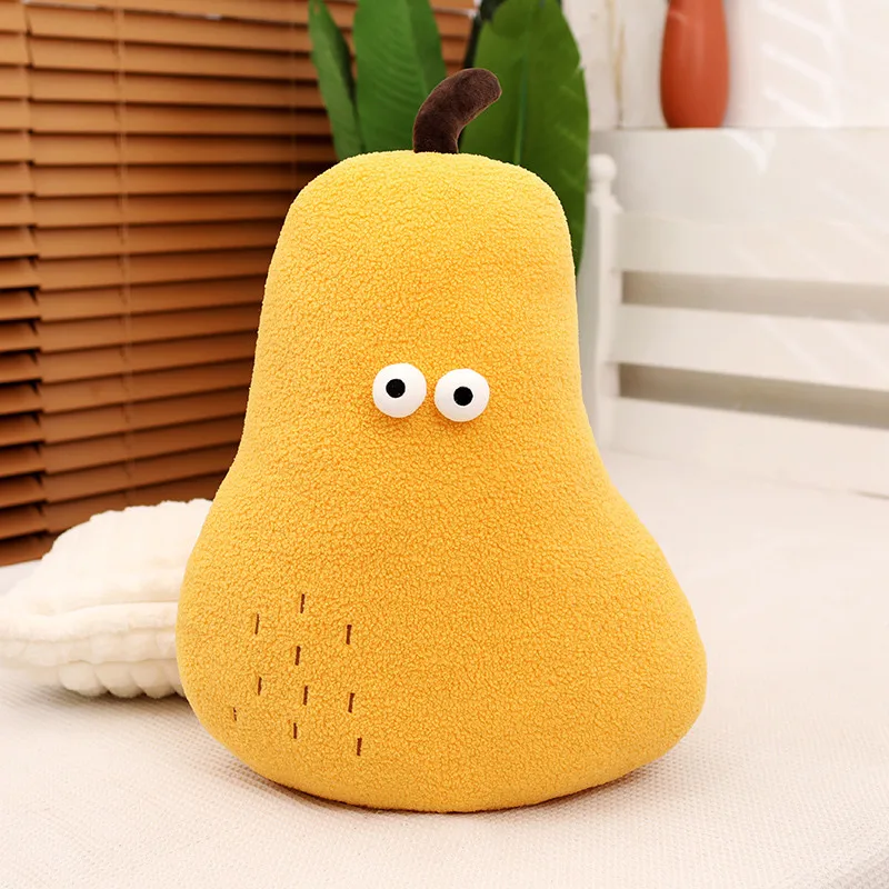 Almofada Decorativa em Formato de Pera para Adultos, Almofada para Sofá, Almofada Decorativa Confortável MDUG (amarelo, 65cm)