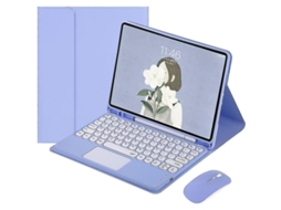 Fasst Funda com teclado Bluetooth e rato para iPad 6ª/5ª geração, Pro 9.7, Air 2, com trackpad removível, TPU, suporte para caneta