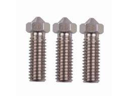 Bico Volcano De Aço Inox Para Impressora 3d, Fio 1.75mm, Furo 0.6mm, Rosca M6, 3 Unidades