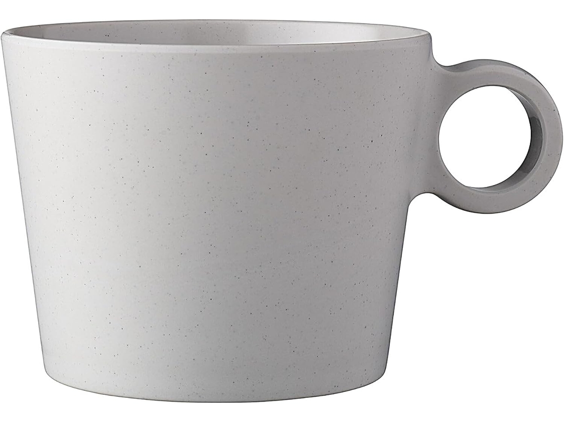 Xícara De Cappuccino Bloom 375 Ml Branco Pedra Gokoco