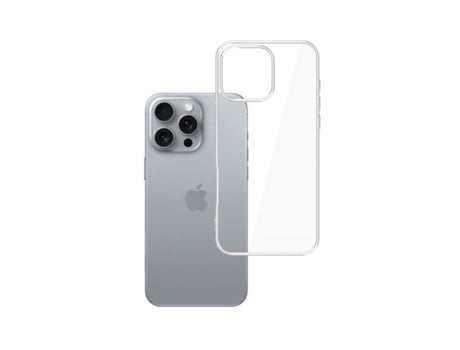 Capa Clearcase para iPhone 16 Pro 3MK Transparente
