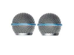 Conjunto De 2 Grades De Microfone Para Cabeça Esférica, Compatíveis Com Os Modelos Shure Beta58a, Sm58, Pgx24 E Slx24. Aquaforge