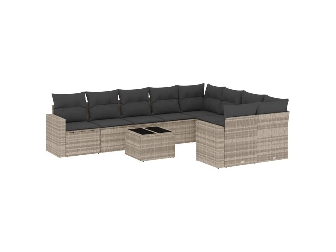 Garden Sofa Set, Garden Sofa Sets Vidaxl Cinzeto Rattan / Vime (n/a)