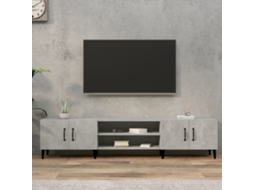 Vidaxl Móvel De Tv 180x31,5x40 Cm Derivados De Madeira Cinza Cimento