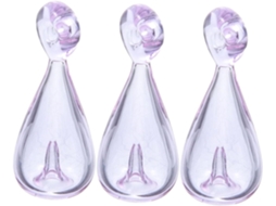 Frasco De Vidro Recarregável De 3 Peças, Frasco Compacto Para Fragrâncias, Ideal Para Viagens E Armazenamento.