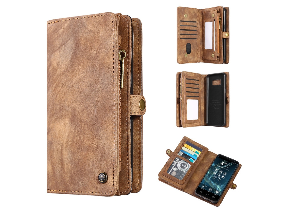 Capa de Telefone Samsung Galaxy S8 Plus com Suporte para Cartões EOOCOO