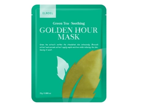 Máscara Calmante Radiance Revive com Chá Verde Antioxidante, 25g Elroel