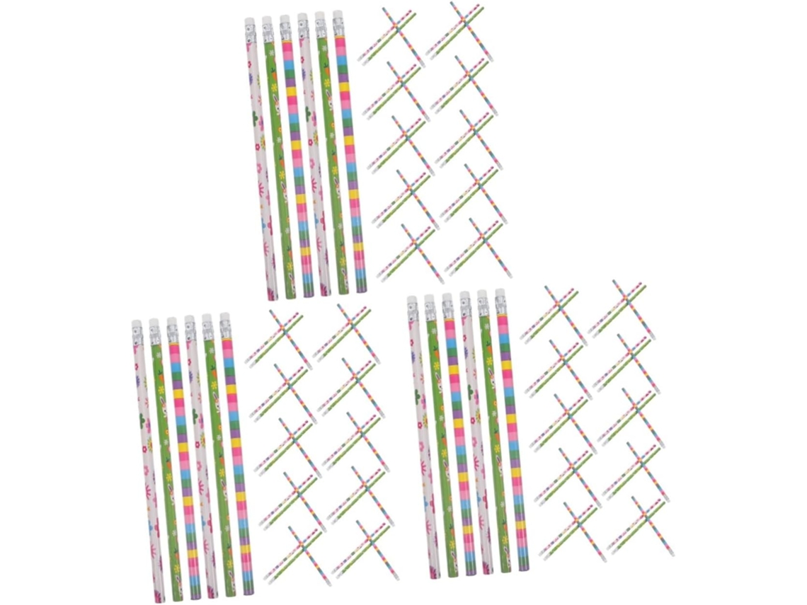 Conjunto de 3 Lápis de Páscoa HB, Cores S, Portátil
