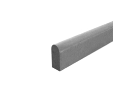 Meio fio Decorativo 100x20x8 Cm. Unidad / Semicírculo / Gris