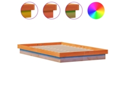 Estrutura de Cama com Leds em Pinho Maciço Castanho Mel MAISON EXCLUSIVE (140x200 cm)