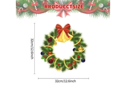 Adesivo De Janela De Natal Com 2 Unidades, Guirlanda, Papai Noel, Adesivo De Parede, Feliz Natal, Quarto Aquaforge