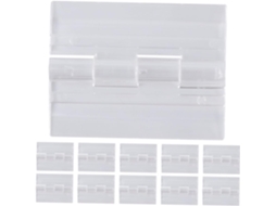 Conjunto De 12 Dobradiças Dobráveis Plástico Para Gavetas E Móveis,