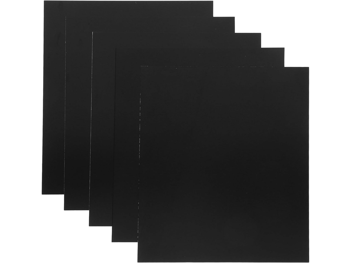 Conjunto De 5 Placas Alumínio Anodizado Preto Para Escritório, Fácil Instalação E Design Moderno Em Espaços Comerciais