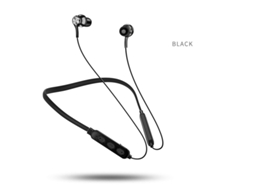 Auriculares G04 Blueamada Pendurado no Pescoço Música desportos Tampões de Ouvido com Sucção Magnética Preto