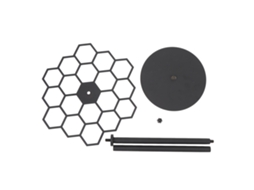 Organizador de Pilhas de Parede, Dispenser, Preto