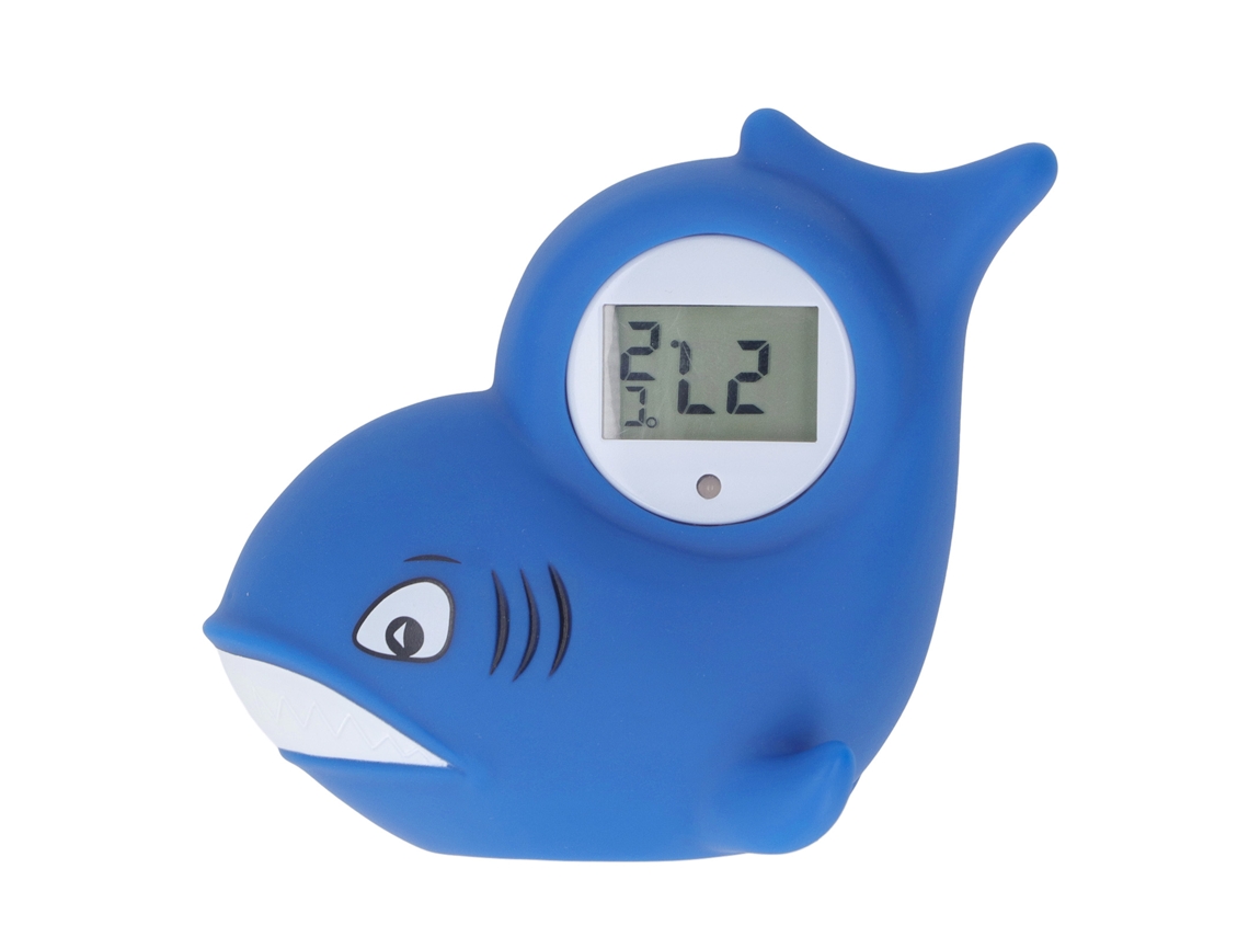 Mali termômetro de Banho Infantil Cartoon Ipx7 Impermeável com Design Cute para Bebê Azul Escuro