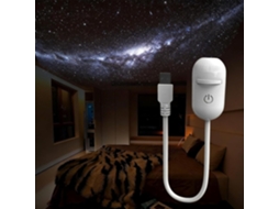 Projetor Galáxia 2 em 1 com Luz Noturna e Lâmpada LED Espacial