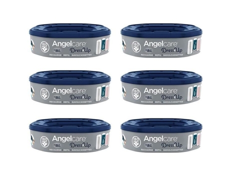 Recarga de Fraldas Angelcare Dress Up Recargas Octogonais Grande Capacidade Anti-Odor ANGEL CARE