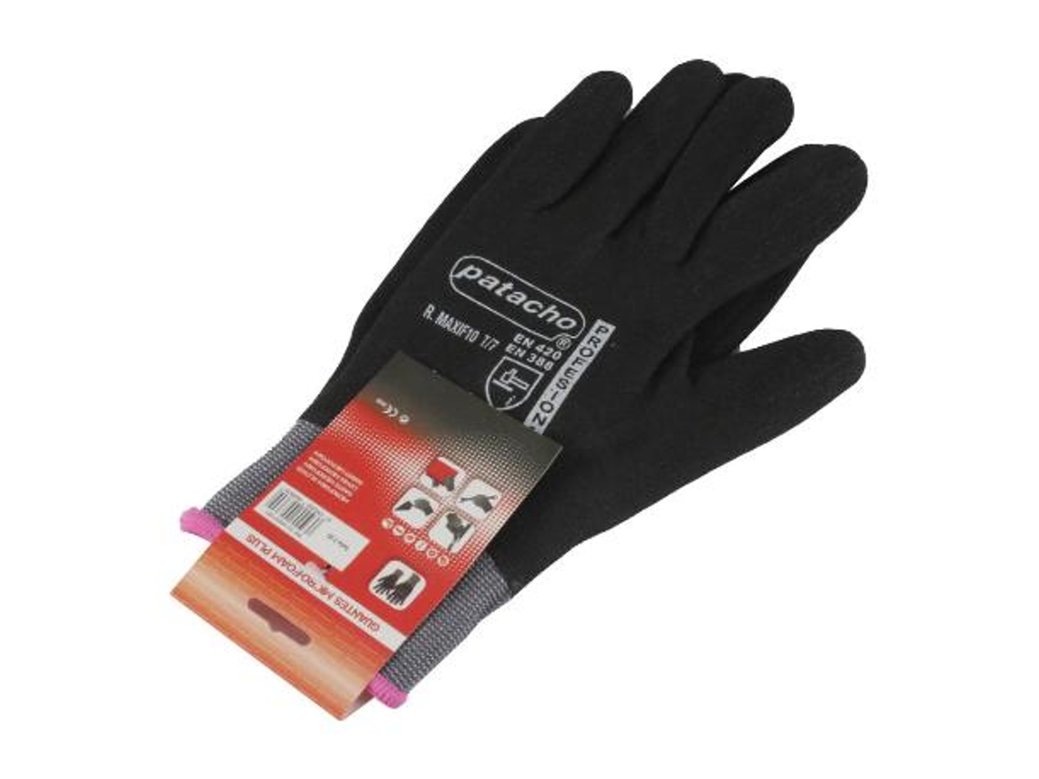 Guante nylon negro foan maxi f10 t/7 par