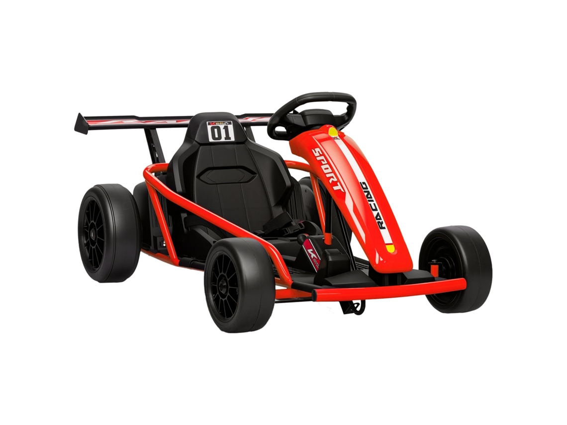 Gokart, Kart Elétrico Infantil, 2 Motores de 24v, Modo Drift, 13 Km/h, 119 X 77 X 54 Cm, Vermelho PROFESIA BOYANG