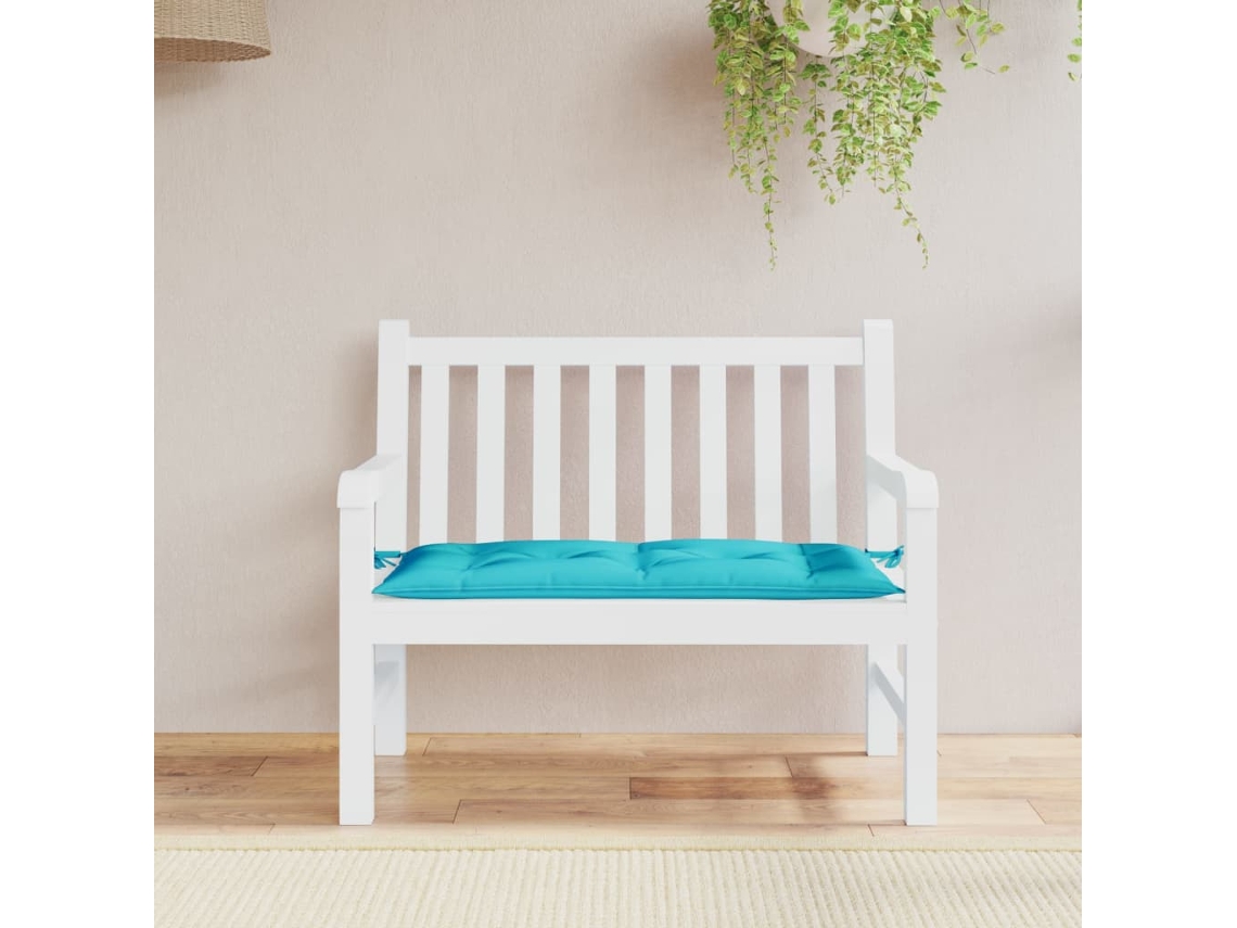 Vidaxl Almofadão P/ Banco De Jardim 100x50x7 Cm Tecido Oxford Turquesa
