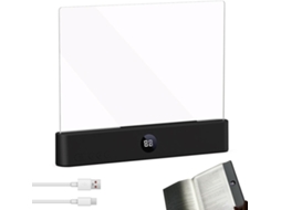 Luminária De Leitura Inteligente Nexoria Com 3 Cores E Temporizador Painel Led Recarregável Via Usb Luz Para Livros