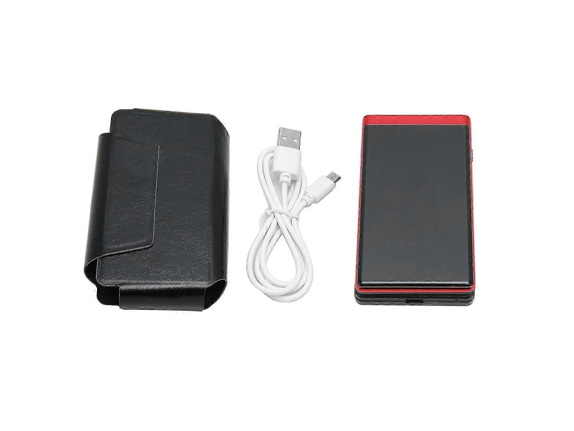 Telemóvel Sénior De 3 Polegadas Com Ecrã Duplo, 2g Flip Style, Dual Sim, 5900mah, Desbloqueado Para Idosos, Vermelho