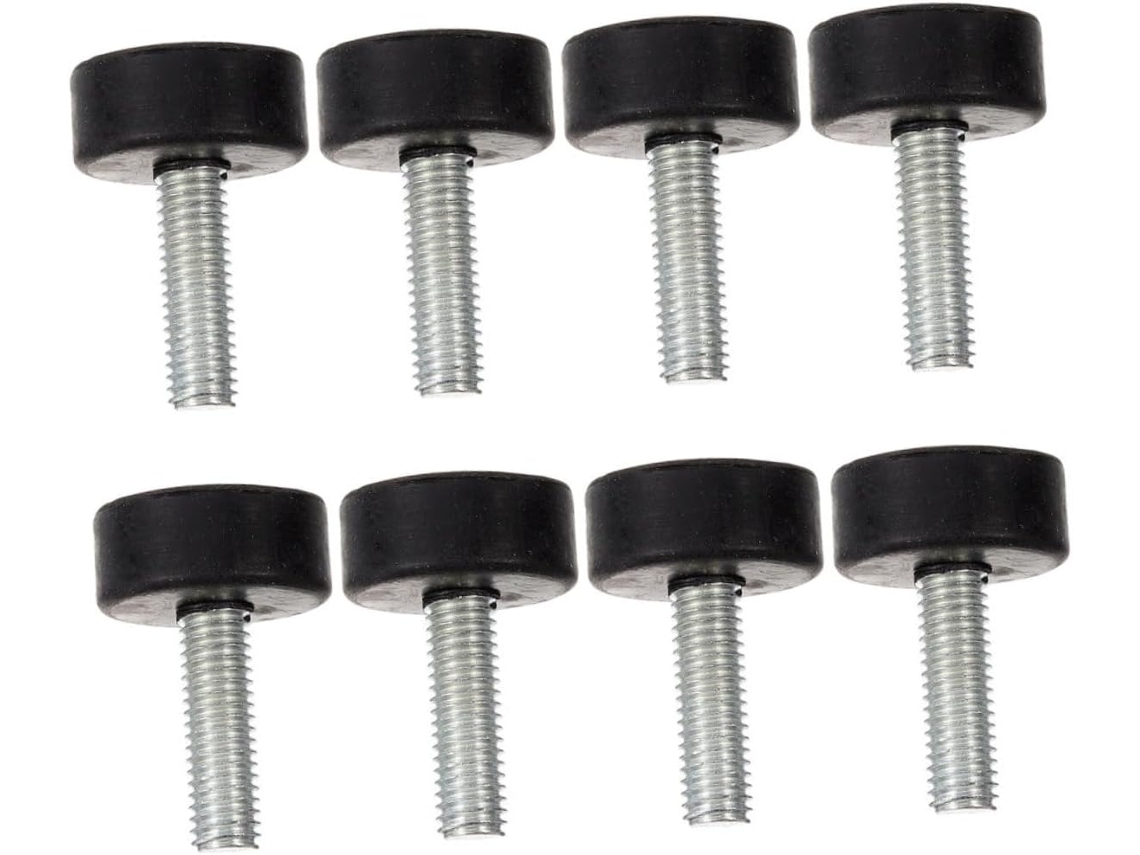 Doitool Pés Niveladores Ajustáveis Para Móveis E Pernas De Ferro Reforçadas Com Parafusos, Conjunto De 8 Peças Com