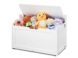 Banco de Armazenamento de Madeira VEVOR para Crianças 830 X 455 X 609 Mm Branco