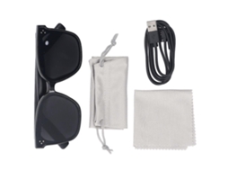Óculos de Sol Inteligentes Bluetooth com Alta Visibilidade, Proteção UV400, Visão Noturna com Cancelamento de Ruído, Lentes Transparentes, Ideais para Atividades