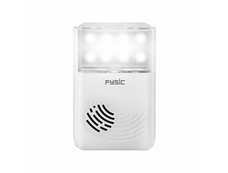 Amplificador de Toque de Telefone com Campainha Extra Alta e Luz de Flash FYSIC Fd-35 Branco